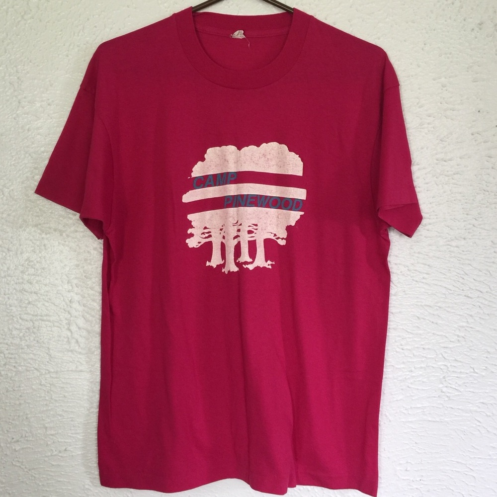 vintage 80s Camp Pinewood - screen stars single stitch